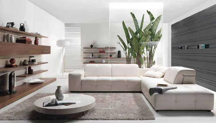 Clean living room in a Austin historic home after professional house cleaning